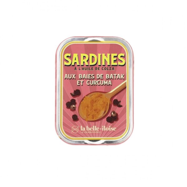 Sardinen mit Rapsöl, Batak-Pfeffer und Kurkuma – 115g