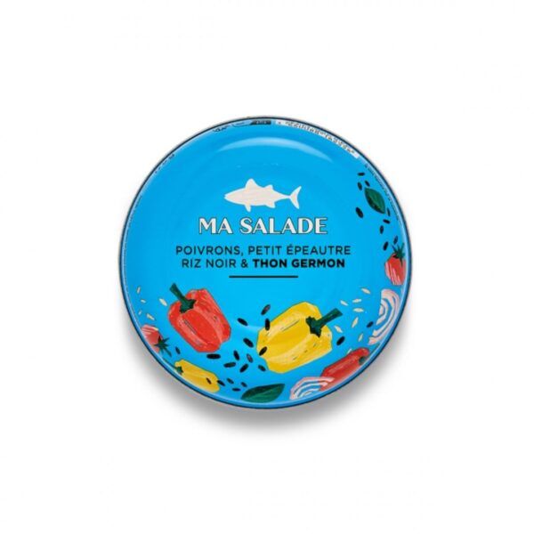 Salat mit Thunfisch, Paprika und schwarzem Reis – 175g