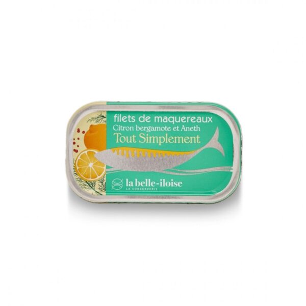 Makrelenfilet mit Zitrone, Bergamotte und Dill – 118g