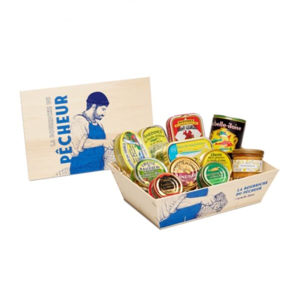 Geschenkset "Moyenne Bourriche" – 11 Rezepte im Holzkorb