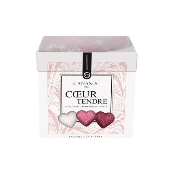 Geschenkkarton Cœur tendre – 180g (Zuckerstk. einzeln verpackt)