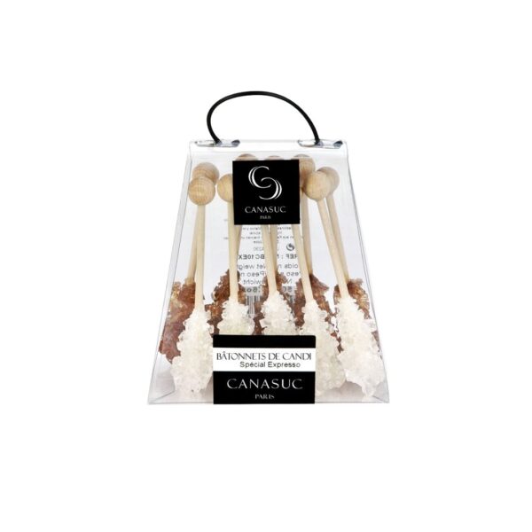 Kandiszucker-Sticks Espresso – 10 Stk.