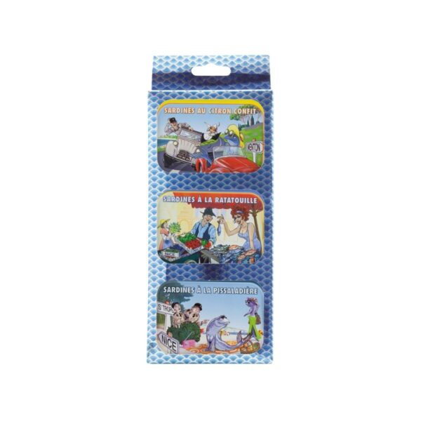 Geschenkset Sardinen Pissaladiere/ Ratatouille / Citron confit – 3x115g