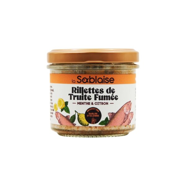 Rillette aus geräucherter Forelle mit Minze und Zitrone – 90g