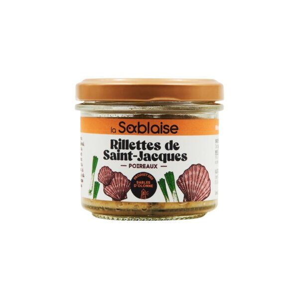 Rillette aus Jakobsmuscheln, Schellfisch und Porree – 90g