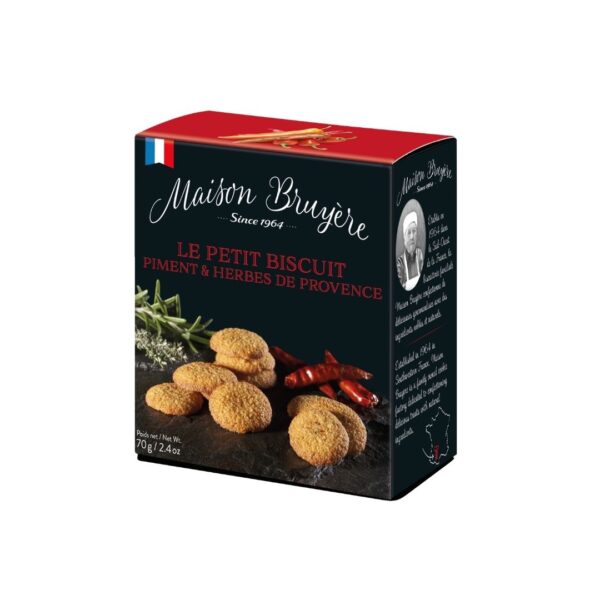 Le Petit Biscuit mit Kräutern der Provence und Chili– 70g
