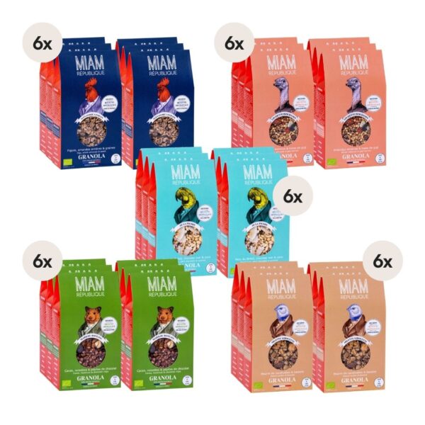 Sortiment BIO-Granola – Starter Set (5 Sorten à 6 Stk.)