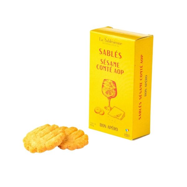 Salzige Sablés mit Sesam und Comté AOP – 40g