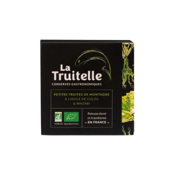 BIO-Bergforellen in Rapsöl und Wasabi – 85g