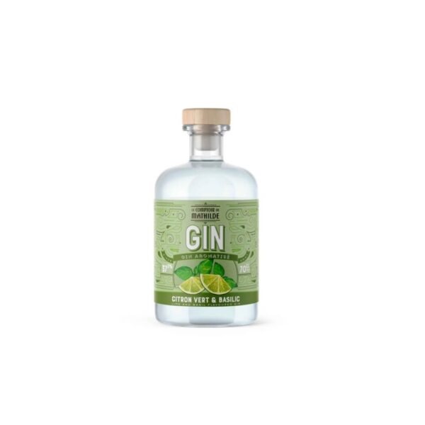 Gin aromatisiert mit Limette und Basilikum – 70cl