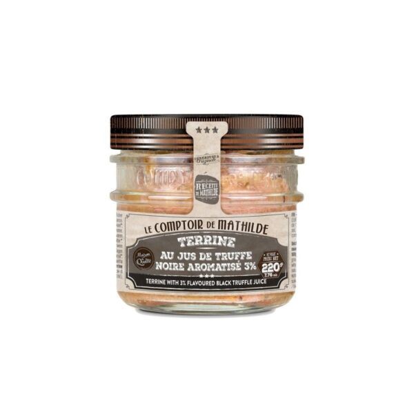 Terrine mit schwarzem Trüffelaroma 3% – 220g