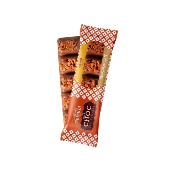 Snack'choc Riegel  "Caramel" (Milchschokolade) – 40g