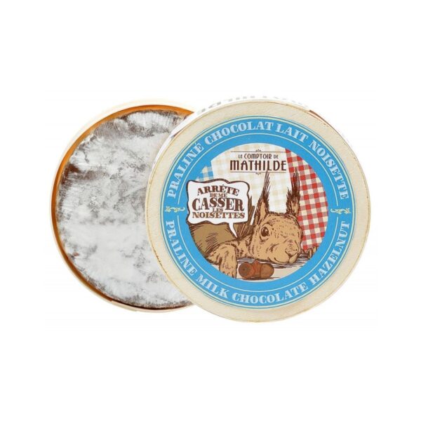 Camembert aus Milchschokolade, Praliné und Haselnuss – 150g