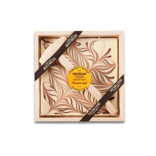 Bruchschokolade "Blanc Marbré" (Weiße Schokolade) – 350g