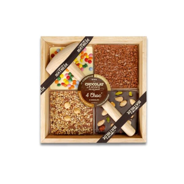 Bruchschokolade "4 Choc Assortiment 3 Chocolats" – 350g