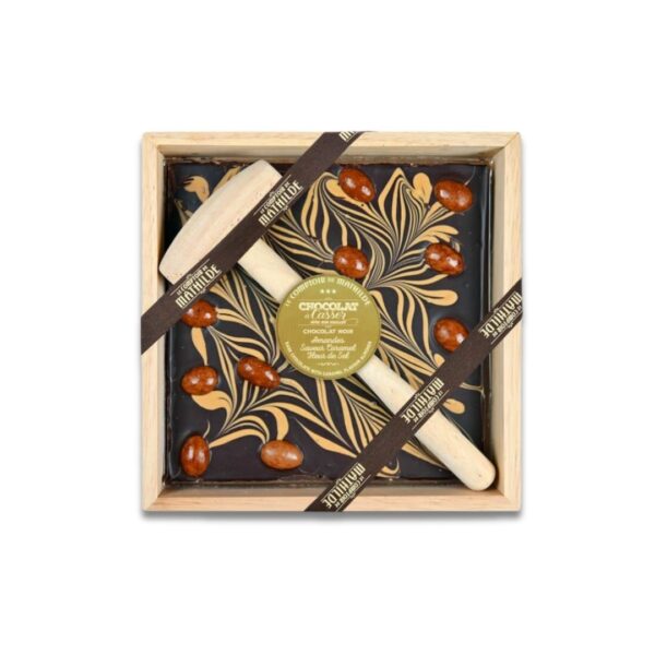 Bruchschokolade "Amandes Saveur Caramel Fleur De Sel" (Bitterschokolade) – 350g