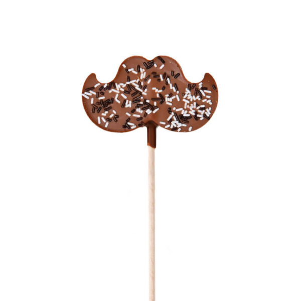 Schokoladenlutscher Milchschokoladen-Schnurrbart-Lutscher 30 g