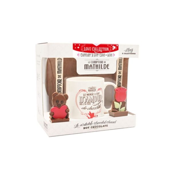 Geschenkset Trinkschokolade "2 Hot Chocolate + Mug Love" – 2x30g