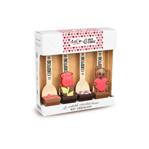 Geschenkset Trinkschokolade "4 Hot Chocolate Love Collection" – 4x30g