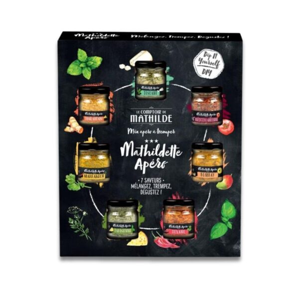 Mathildette Apéro set 7 Dipmischungen