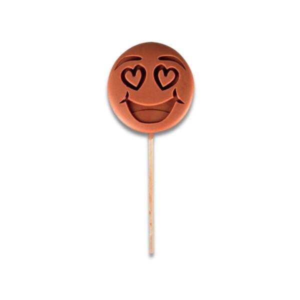 Schokoladenlutscher "Emotichoc I Love U" (Milchschokolade)