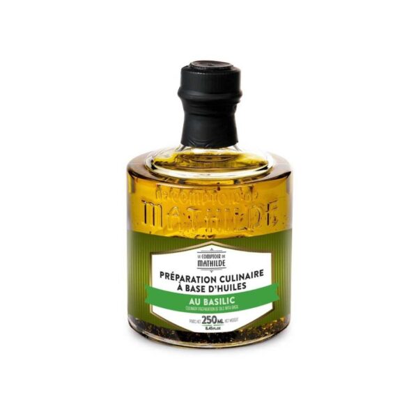 Kulinarische Zubereitung Öl mit Basilikum – 25cl