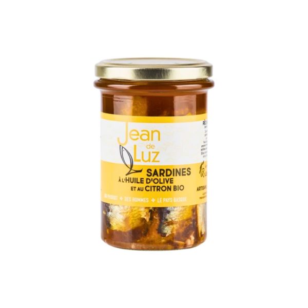 Sardinen in nativem BIO-Olivenöl mit BIO-Zitrone – 270g