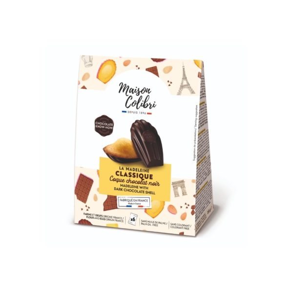 Madeleine mit Bitterschokolade – 156g (6 Stk. à 26g)