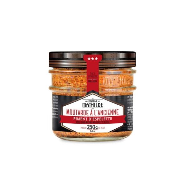 Senf mit Espelette Chili – 250g