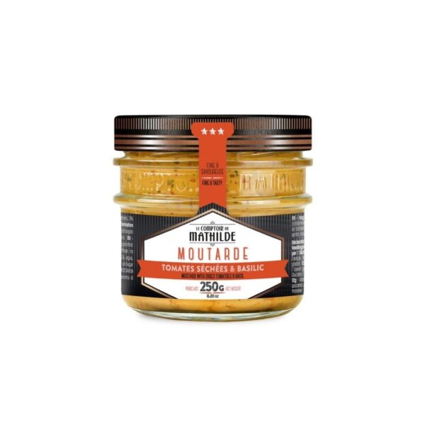 Senf mit getrockneten Tomaten & Basilikum – 250g