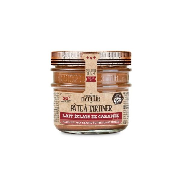 Brotaufstrich "Lait Noisette Éclats de Caramel au Beurre Salé" (Milch / Haselnuss / Karamell und gesalzene Butter) – 250g