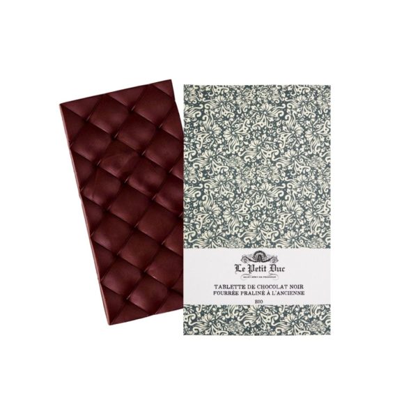 BIO Bitterschokolade mit Haselnuss-Praliné – 70g