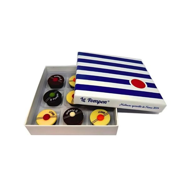 Schachtel mit 9 Pompons – 90g