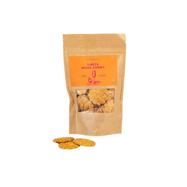Salzige Sablés mit Zwiebel und Paprika – 105g