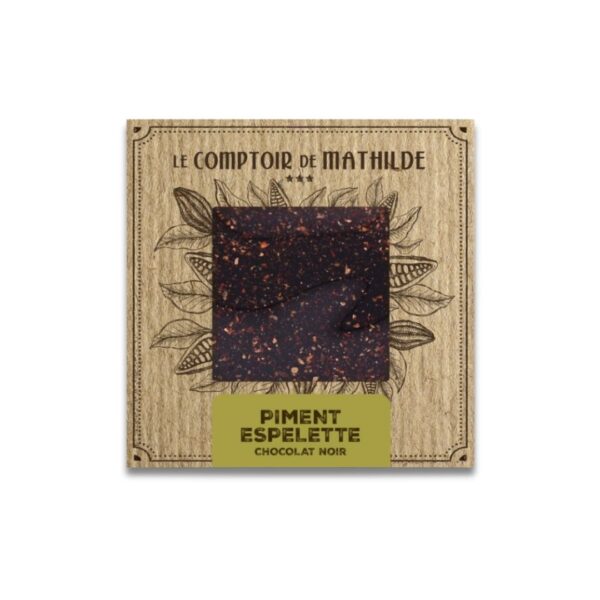 Schokoladentafel "Piment d’Espelette" (Bitterschokolade) – 80g