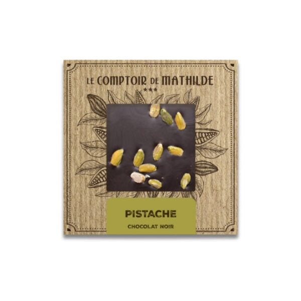 Schokoladentafel "Pistache" (Bitterschokolade) – 80g