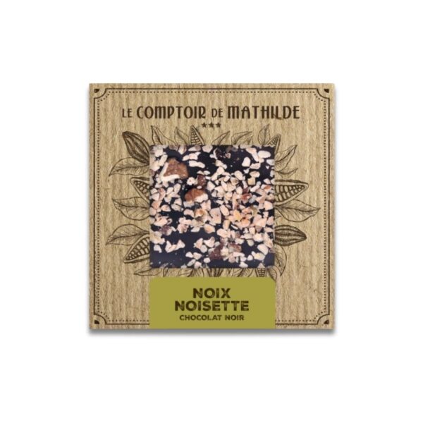 Schokoladentafel "Noix Noisettes" (Bitterschokolade) – 80g