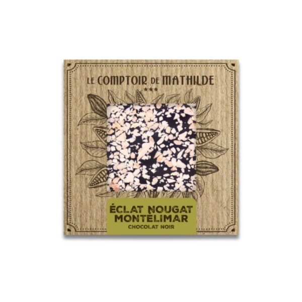 Schokoladentafel "Éclat de Nougat Montélimar" (Bitterschokolade) – 80g