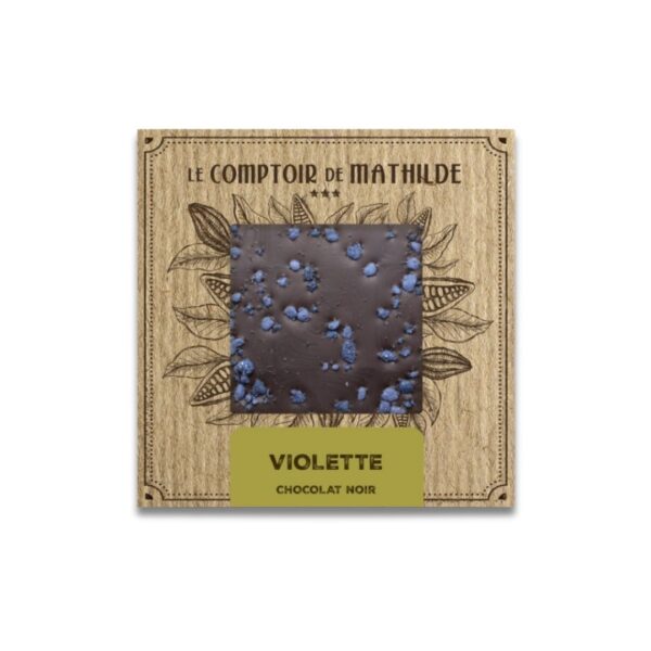 Schokoladentafel "Violette" (Bitterschokolade) – 80g