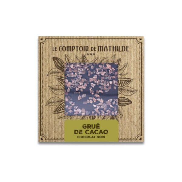 Schokoladentafel "Grué de Cacao" (Bitterschokolade) – 80g