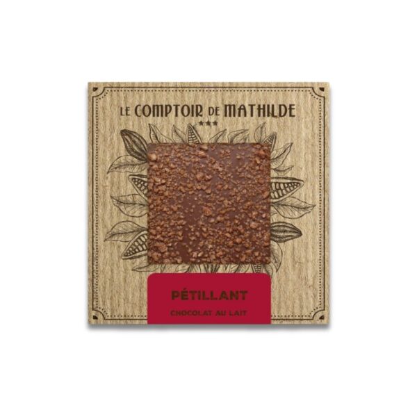 Schokoladentafel "Sucre Pétillant" (Milchschokolade) – 80g