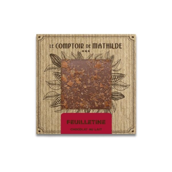 Schokoladentafel "Feuilletine" (Milchschokolade) – 80g