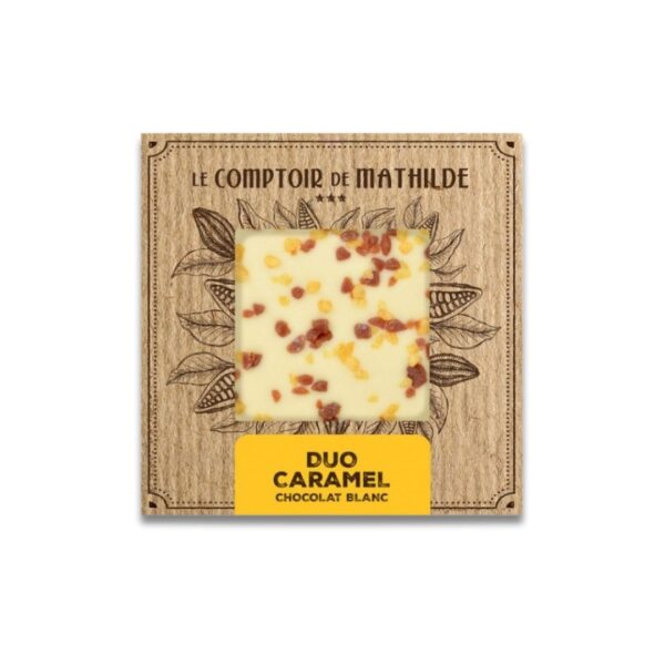 Schokoladentafel "Duo Caramel" (Weiße Schokolade) – 80g