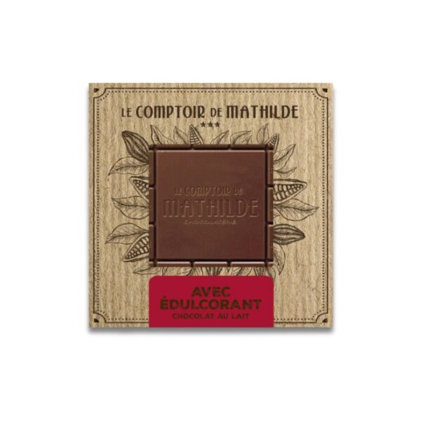 Schokoladentafel "Avec édulcorant" (Milchschokolade mit Süßstoff) – 80g