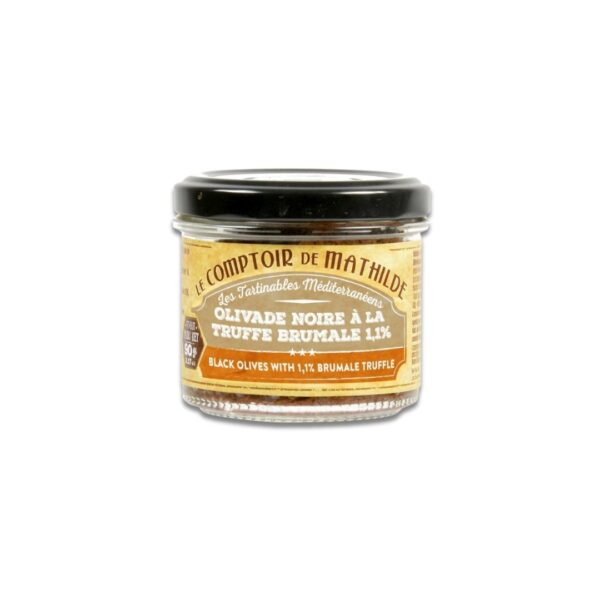 Schwarze Olivenpaste mit Trüffeln 1% – 90g