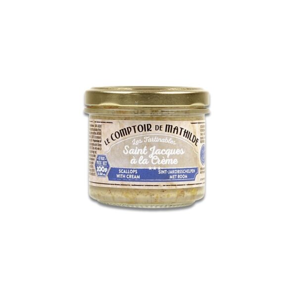 Jakobsmuschel mit Creme – 100g