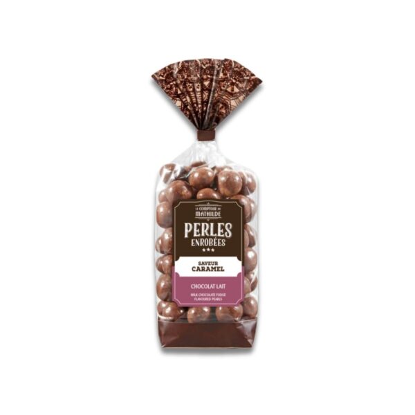 Karamellperlen umhüllt mit Milchschokolade – 170g