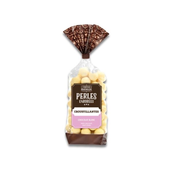 Knusprige Perlen umhüllt mit weißer Schokolade – 170g