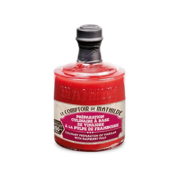 Kulinarische Zubereitung Essig mit Himbeermark – 25cl