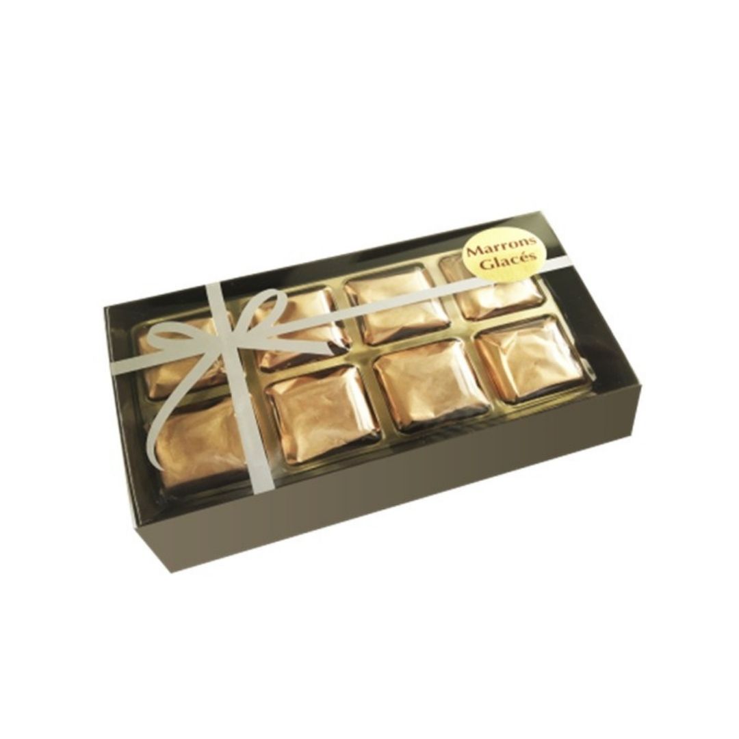 Geschenkset mit 8 "Marrons glacés" (einzeln verpackt) – 140g 1 CAZU1001